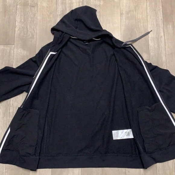 Mens Black A/X Armani Exchange Full Zip Hoodie Jacket Large - Picture 3 of 7